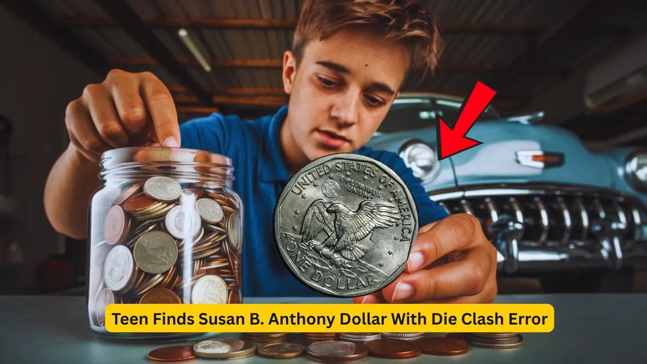 Susan B. Anthony Dollar With Die Clash Error