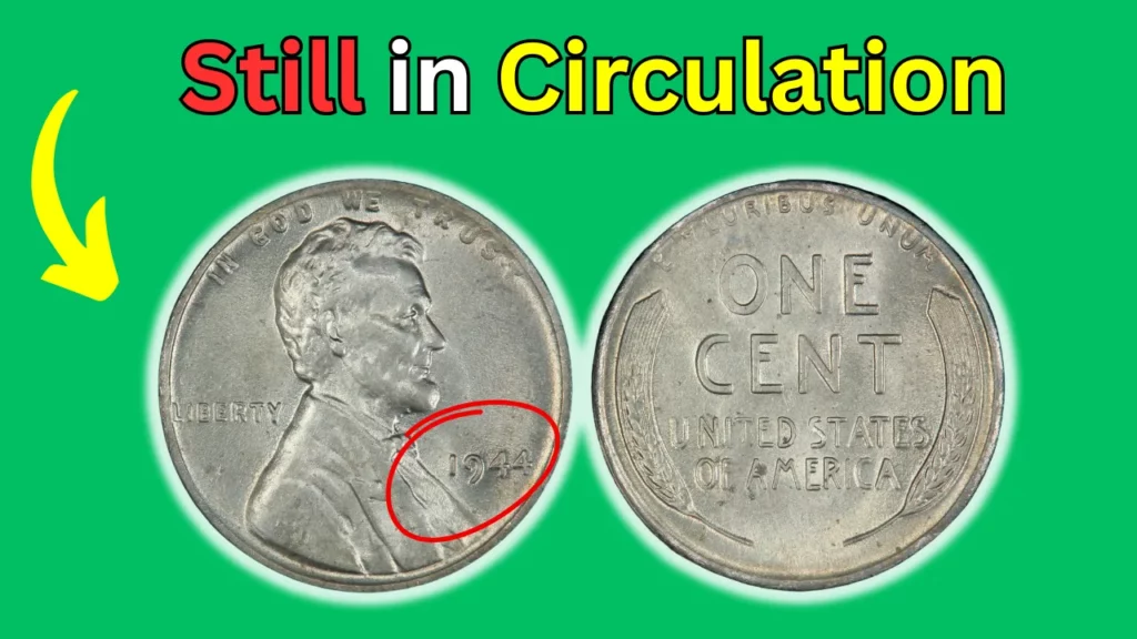 1944 steel wheat penny no D